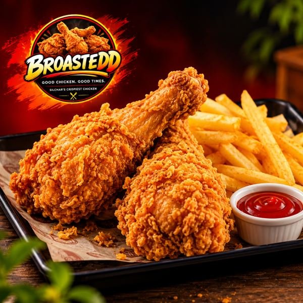 Crispy Chicken Leg Piece (2 pcs + Fries)