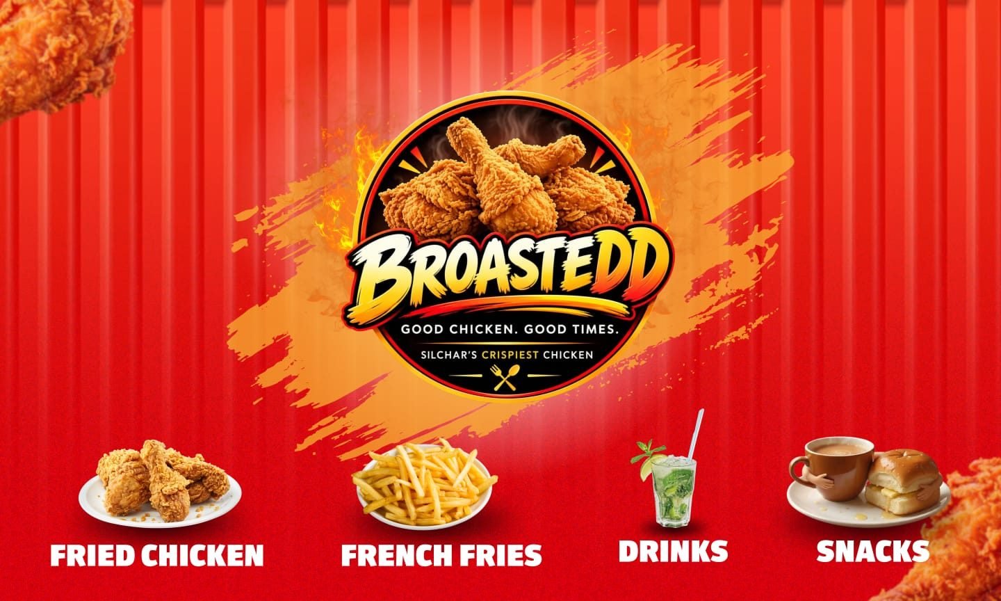 Crispy broasted chicken in Silchar